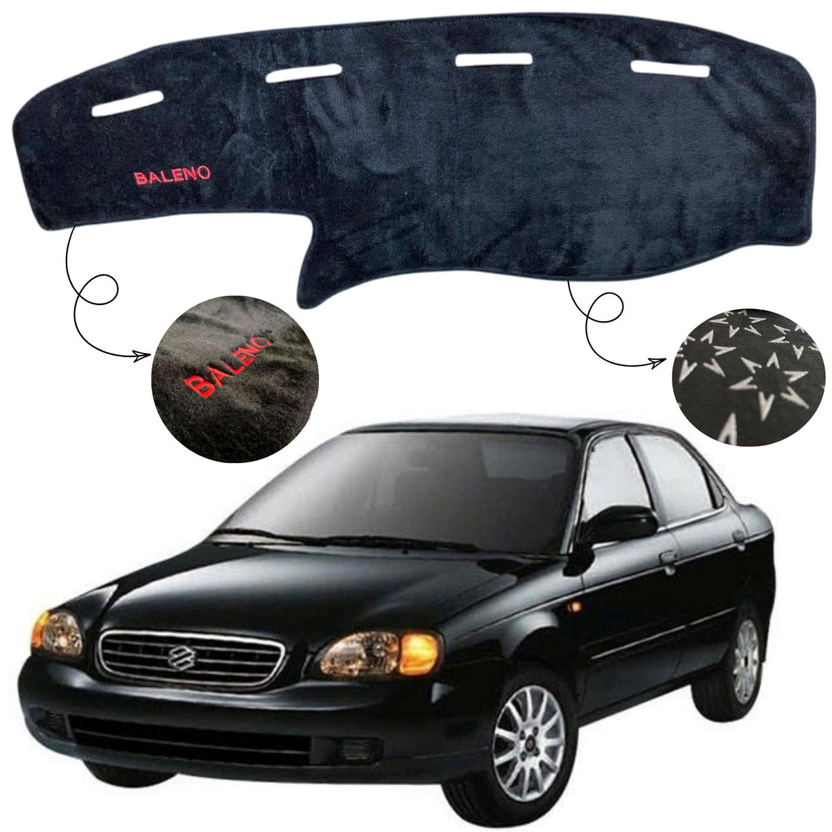 Dashboard Mat For BALENO (VELVET MATT,ANTI SLIP MATT)